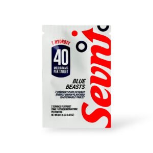 Sevn Blue Beasts 40mg 7-OH Energy Drink Flavor Chewable Tablets 1ct