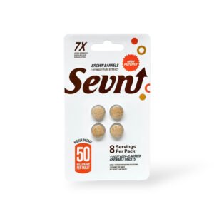 Sevn High Potency 7-Hydroxy Tablets Brown Barrels Root Beer 50mg Per Tablet