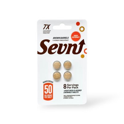 Sevn High Potency 7-Hydroxy Tablets Brown Barrels Root Beer 50mg Per Tablet