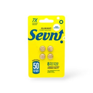 Sevn High Potency 7-Hydroxy Tablets Yellow Boats Banana 50mg Per Tablet