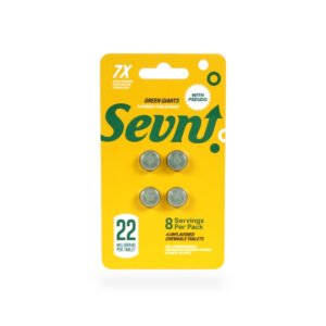 Sevn 7-Hydroxy with Pseudo Tablets Green Giants 22mg