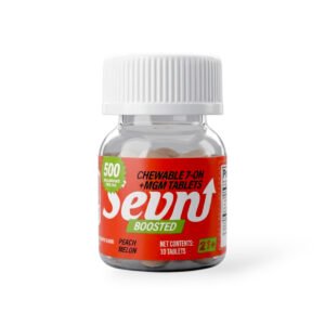 Sevn Boosted Chewable 7-OH + MGM Peach Melon Tablets 50mg