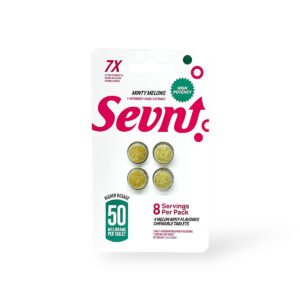 Sevn High Potency 7-Hydroxy Tablets Minty Melons 50mg Per Tablet